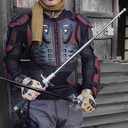 Car-Mounted Multi-Functional Outdoor Emergency Hiking Pole – Sturdy & Durable, Telescopic Window-Breaking 3-Section Bat